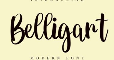 Belligart Font - Featured Image