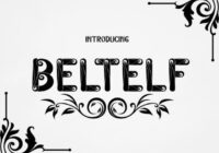 Beltelf Font - Featured Image