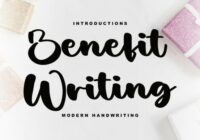 Benefit Writing Font - Featured Image
