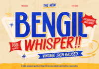 Bengil Whisper Font - Featured Image
