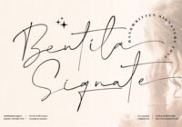 Bentila Signate Font - Featured Image