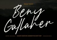 Beny Gallaher Font - Featured Image