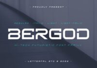 Bergod Sans Serif Font - Featured Image