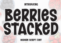 Berries Stacked Font - Featured Image