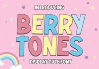 Berry Tones Font - Featured Image
