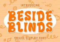 Beside Blinds Font - Featured Image