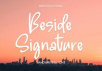 Beside Signature Font - Featured Image