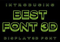 Best Font 3d Font - Featured Image