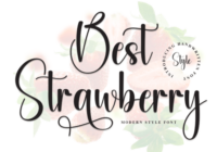 Best Strawberry Font - Featured Image