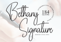 Bethany Signature Font - Featured Image