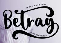 Betray Font - Featured Image