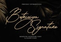 Betriciya Signature Font - Featured Image