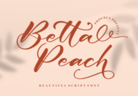 Betta Peach Font - Featured Image