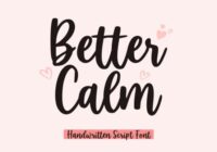 Better Calm Font - Featured Image