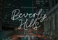 Beverly Hills Font - Featured Image