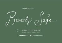 Beverly Sage Font - Featured Image
