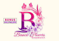 Bianca Flowers Monogram Font - Featured Image