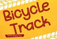 Bicycle Track Font - Featured Image