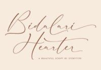 Bidalari Hearter Font - Featured Image