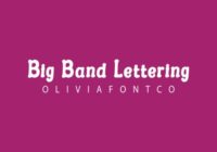 Big Band Lettering Font - Featured Image