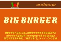 Big Burger Font - Featured Image