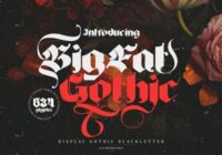 Big Fat Gothic Font - Featured Image