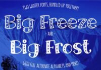 Big Freeze and Big Frost Font - Featured Image