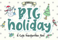 Big Holiday Font - Featured Image