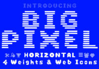 Big Pixel Horizontal Font - Featured Image