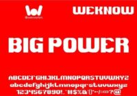 Big Power Font - Featured Image