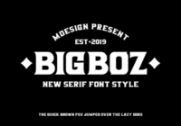 Bigboz Font - Featured Image