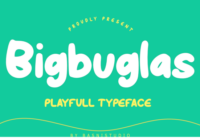 Bigbuglas Font - Featured Image