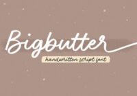 Bigbutter Font - Featured Image