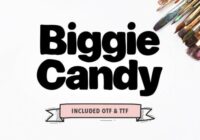 Biggie Candy Font - Featured Image