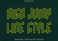 Bigo Jump Line Font - Featured Image