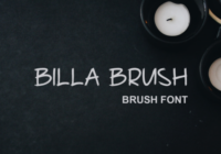 Billa Brush Font - Featured Image