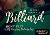 Billiard Font Duo Font - Featured Image