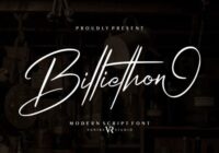 Billiethon Font - Featured Image
