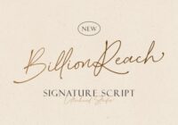 Billion Reach Font - Featured Image