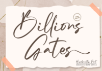 Billions Gates Font - Featured Image