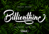 Billionthine Script Font - Featured Image