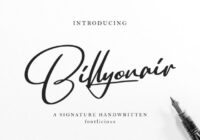 Billyonair Font - Featured Image