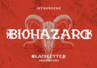 Biohazard Font - Featured Image