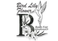 Bird Lily Flower Font - Featured Image