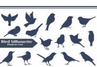 Bird Silhouette Font - Featured Image