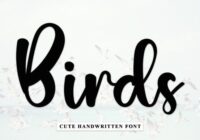 Birds Font - Featured Image