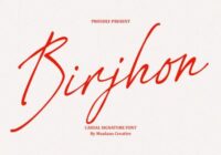 Birjhon Font - Featured Image