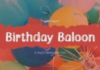 Birthday Baloon Font - Featured Image