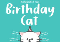 Birthday Cat Font - Featured Image