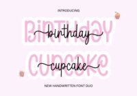 Birthday Cupcake Duo Font - Featured Image